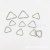 Venda Direta de Fábrica Fivela Triangular de Camada Dupla Aço Inoxidável 304 Fivela Triangular Aberta para Chaveiro