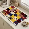 Tapete Drenante de Tierra de Diatomeas para Encimera de Cocina, Antideslizante, Aislante Térmico, Absorbente de Agua, Tapete para Mesa de Comedor, Tapete para Secar Platos, Posavasos, Posavasos para Taza de Té