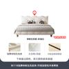 Tongyute 2026 Estilo Francês Cor Creme Luxo Leve Moderno Forma de Onda Quarto Principal Duplo High-End Grande Cama de Casamento Cama de Couro