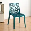 Silla de comedor gruesa personalizada con respaldo para uso doméstico, silla de comedor de plástico hueco, silla de comedor moderna minimalista, silla de ocio, silla de reunión