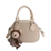 Bolsa de Mão Coreana de Nicho Bolsa Bowling para Mulheres 2025 Primavera Nova Tendência Moda Pequena Quadrada Bolsa de Ombro Único Transversal