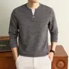 Moletom Old Money Falso Duas Peças com Gola Redonda para Homem, Novo Outono 2026 Cor Sólida Manga Longa Casual Camada Base Moletom Masculino
