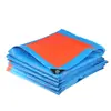 Lona Naranja y Azul Engrosada Resistente al Desgaste Impermeable Protector Solar Tela Cubierta de Carga Venta al por Mayor de Fábrica Tela para Lluvia Tela Protectora Solar Anti-Envejecimiento Universal