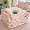 Colcha de algodón antibacteriana y amigable con la piel de 10 A para primavera y otoño, colcha gruesa y cálida de invierno, colcha para dormitorio universitario, ropa de cama para el hogar para todas las estaciones