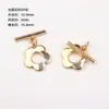 Pulseira Colar de Ouro 14K Preenchido Cor Duradoura Fecho Tipo Ot Contas Vários Fechos de Ponta Materiais para Acessórios de Joias Artesanais DIY