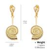 Colar Trançado de Corda de Couro Vazado Moda Kenjay Brincos Assimétricos de Estrela do Mar Concha Diamante Pérola de Alto Padrão Delicados