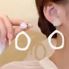 Presilhas de Orelha Estilo Coreano Sem Furo, Brincos com Design Estiloso para Mulheres, Presilhas de Osso da Orelha com Borboleta e Pérola de Franja Longa, Alto Padrão