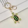 Chaveiro de Tartaruga com Strass Criativo Fofo Europeu Americano Pingente de Bolsa Acessório Decoração de Chaveiro de Carro