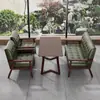 Bar Retro, Tienda de Té de Leche, Combinación de Mesa y Silla de Cafetería, Sofá de Madera Maciza, Cabina de Casa de Té, Taberna de Negociación Ocio