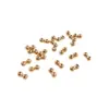 Pulsera de Cadena con Cuentas de Silicona Ajustables Doble Fila Conectadas, Color Conservante, Relleno de Oro de 14K, Cuentas de Posicionamiento, Accesorios para Joyería Hecha a Mano DIY