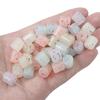 Acrílico cor mista flor de cerejeira pequeno ponto quebrado estrela de cinco pontas contas redondas pulseira colar DIY feito à mão joias com contas