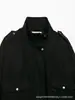 Nueva Chaqueta Corta Estilo Europeo con Cuello Alto para Mujer Otoño/Invierno 2026 Estilo Ropa de Trabajo de Cuero y Terciopelo Chaqueta Holgada con Cintura Ceñida