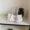 Bolsa de Ombro/Axila Moda Casual Retro Versátil Simples Elegante Estampada de Leopardo Popular Nova Outono 2026