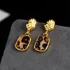 Otoño e Invierno Nuevos Pendientes Cuadrados Geométricos Plegados Estampado de Leopardo Negro Pequeños Pendientes de Moda Estampado de Leopardo Amarillo Pendientes Elegantes Retro