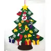 Árvore de Natal de feltro transfronteiriça em estoque Calendário de feltro de Natal pingente decorativo de feltro tecido não tecido para o Natal