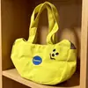Bolsa de Plátano Linda y Novedosa Bolsa de Lona con Bordado de Dibujos Animados Bolso Conveniente para Oficinistas Bolso Tote para Salidas de Mamá