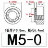 Fabricante porcas de travamento serrilhadas de aço carbono/aço inoxidável S/CLS-M2M3M4M5M6M8, porcas de pressão galvanizadas de ferro