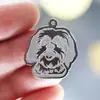 1 Pieza Nuevo Perro Xishi Animal Collar de Perro para Mujer Lindo Colgante de Acero Inoxidable Accesorios de Joyería DIY