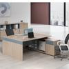 Estación de Trabajo de Oficina, Escritorio para Cuatro Personas, Combinación Simple de Escritorios de Oficina, Escritorio para Computadora, Personalización de Fábrica
