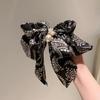Outono e Inverno Veludo Laço Grande Tiara Presilha de Cabelo para a Parte de Trás da Cabeça Retrô 2022 Novo Elegante Presilha de Primavera Presilha de Cabelo Fada
