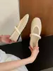 2026 Nuevos Zapatos Planos Poco Profundos de Pescador Mary Jane para Mujer con Correa Trenzada Hueca Hecha a Mano Estilo Coreano de Nicho