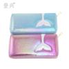 Nueva versión coreana de parche de sirena Pu láser billetera larga para mujer bolsa para tarjetas billetera mayoristas fabricantes de Yiwu Dengxing