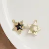 Nuevo Colgante de Aleación Microincrustado Accesorios para Joyería DIY Pulsera Collar Colgante de Joyería Estrella Luna Venta al por Mayor