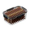Zhanggong Humidor de Puros Virutas de Madera de Cedro Caja de Envejecimiento Mini Humidor Portátil Set Caja de Puros