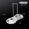 Soporte para Cucharón de Fondue de Acero Inoxidable Mango Largo Cucharón para Sopa Escumadera Reposapiés Estante para Cucharas de Restaurante Cuchara Dorada para Servir Palillos para Servir Portavasos