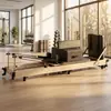 Cama Pilates Core de Madeira de Bordo, Dobrável, Uso Comercial para Estúdios de Yoga, Equipamentos de Fitness, Reformers de Pilates
