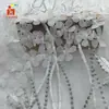 Novo Vestido de Alça de Verão Bordado Hanfu Tecido Bordado Bordado a Laser Pontual Bordado Plano Tecido Bordado