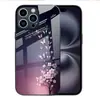 Aplicable a Funda de Vidrio Templado para Apple 18PRO 17PROMAX Flor Degradada Cubierta Protectora iPhone16 Mariposa 17E
