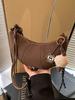 Bolso de Crowdsourcing de Alta Gama Extranjero con Sentido de Nicho para Mujer Otoño e Invierno Vintage 2024 Nueva Moda Bandolera Crowdbag Bolso Dumpling para Viajeros