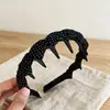 Pente de Dentes de Pressionar Crânio Alto Estilo Coreano Faixa de Cabelo com Bolinhas Retro Acessório de Cabelo Versátil e Fashionável para Mulheres Faixa de Cabelo para Lavar o Rosto Acessório de Cabelo para Uso Externo Faixa de Cabelo