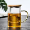 Conjunto de Chá de Vidro Caneca Guanshan do Fabricante Conjunto de Três Peças Caneca Xícara de Chá Caneca para Casa e Escritório Caneca para Viagem de Negócios Conjunto Espessado