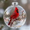 Pendente Decorativo Acrílico de Árvore de Natal Novo Transfronteiriço Pássaros da Natureza Vidro de Cristal ou