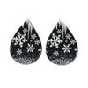 Venta caliente transfronteriza acrílico Navidad Muñeco de nieve copo de nieve aretes collar llavero colgante de bolsa
