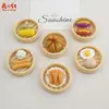 Nova Série de Xiaolongbao de Tamanho Grande Comida Temática Artesanal DIY Cola de Creme Acessórios de Resina Pingentes Ímãs de Geladeira