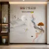 Pintura Decorativa Minimalista Moderna Personalizada Fondo Pintura de Pared Fabricante Patrón Mural Personalizado Ingeniería del Hogar Venta al por Mayor Colgante de Pared