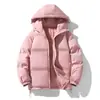Estilo Nuevo de Invierno Chaqueta de Algodón Unisex Versión Coreana Chaqueta Acolchada con Capucha Gruesa Cálida Moderna Abrigo de Algodón para Hombre