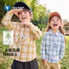 Ropa de Bebé, Camisas de Cuadros de Manga Larga para Niños, Tops para Niños y Niñas, Ropa Casual de Primavera y Otoño para Niños, Camisas para Niños