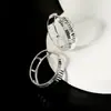 Aretes de plata de ley 925 Ouyini, aretes texturizados brillantes, diseño exquisito, ear cuffs de moda para mujer, lujo ligero estilo Ins, alta gama