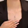 Conjunto de Brincos e Colar de Cobre Pérola Brilhante, Pérola de Imitação, Não Desbota, Toque de Luxo Leve de Alta Qualidade para Mulheres, Joias para Venda por Atacado Transfronteiriça