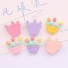 Cesta de flores de tulipán brillante linda DIY pegamento de crema funda de teléfono hebilla de zapato pasador accesorios de joyería de resina venta al por mayor