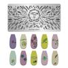 Fabricantes de Estilo Japonés Transfronterizos Suministran Tableros de Estampado para Uñas de Acero Inoxidable Plantillas de Transferencia para Impresión Pintada DIY Creatividad al por Mayor
