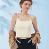 Camisola para Mujer con Almohadillas en el Pecho 2026 Nuevo Estilo Sujetador Integrado Ropa Interior Verano Blanca Prenda Interior Espalda Hermosa Top Base