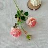 Peonía artificial de alta calidad, flores de seda, adornos de flores falsas, rosas para mesa de comedor de interior, ramo de flores decorativas para sala de estar, venta al por mayor