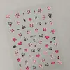 Adesivos para Nail Art Estrela de Cinco Pontas com Estampa de Leopardo Cruzada Planos Versáteis Manchas Estrelas de Cinco Pontas Normais Estilo DH