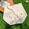 Ropa Interior de Algodón Puro para Mujer 2026 Nuevo Verano Textura Dulce de Espiga de Trigo 100A Antibacteriana Calzones de Tiro Extendido para Mujer