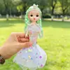 Pendente de boneca de casamento sereia com lantejoulas de fábrica Boneca Boneca Casa de Brinquedo adereços presente para menina brinquedos infantis